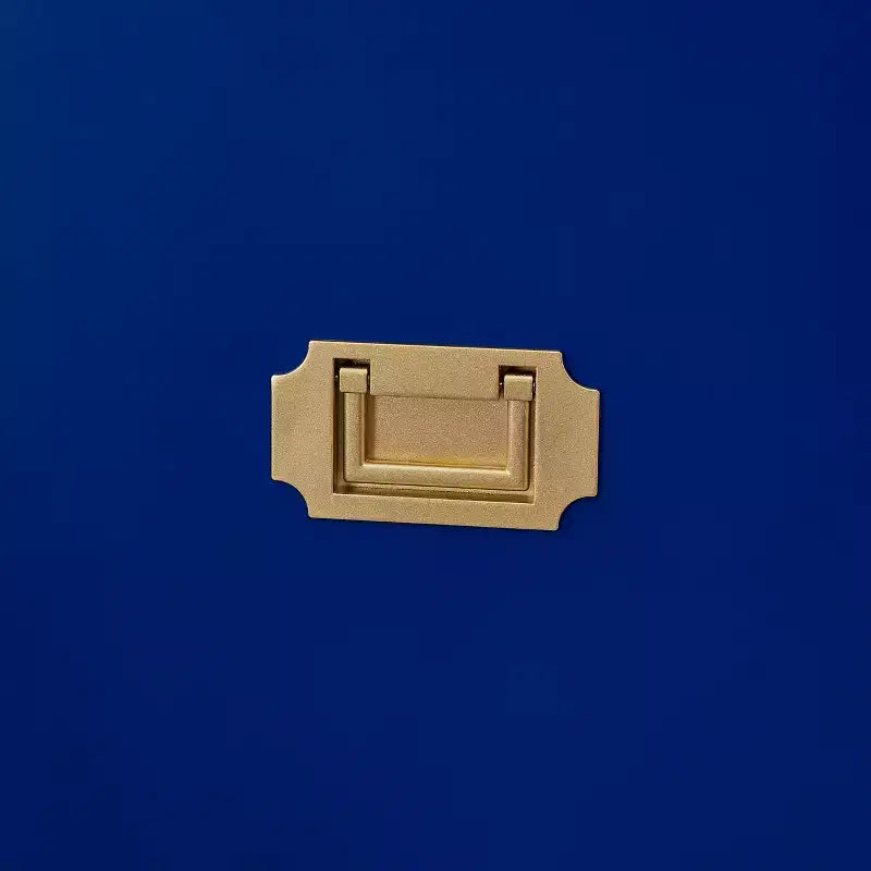 Mobile porta TV blu navy da 52" con 2 cassetti e ripiani laterali, stile transizionale