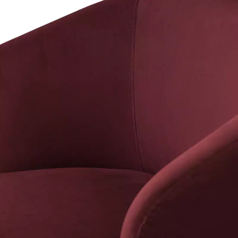 Poltrona girevole moderna in velluto a botte con rotazione a 360°, poltrona lounge imbottita