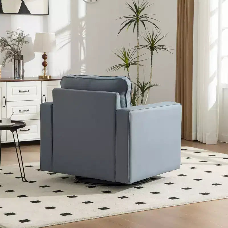 Poltrona girevole a 360° con contenitore nascosto, tessuto antimacchia, capacità 136 kg
