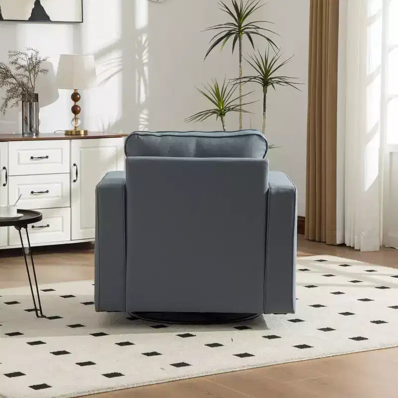 Poltrona girevole a 360° con contenitore nascosto, tessuto antimacchia, capacità 136 kg