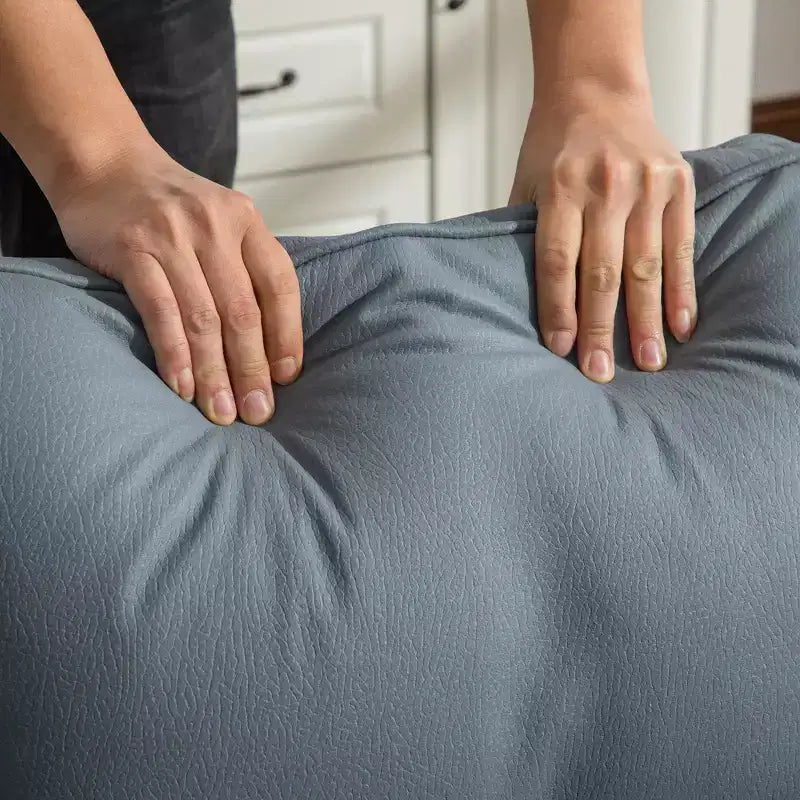Poltrona girevole a 360° con contenitore nascosto, tessuto antimacchia, capacità 136 kg