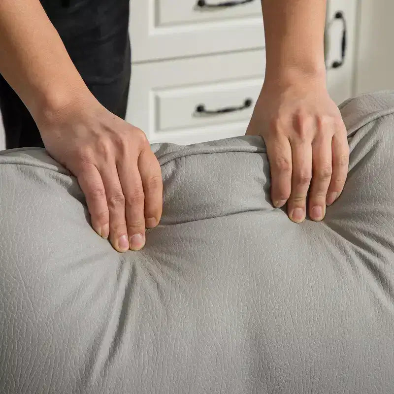 Poltrona girevole a 360° con contenitore nascosto, tessuto antimacchia, capacità 136 kg