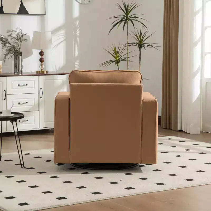 Poltrona girevole a 360° con contenitore nascosto, tessuto antimacchia, capacità 136 kg
