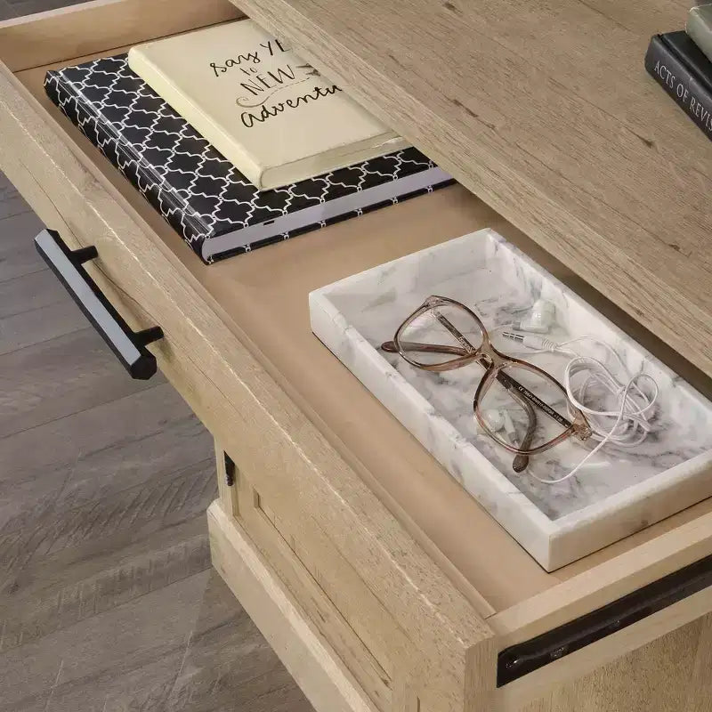Mobile libreria rustico a 2 ante con ripiani regolabili, Quercia Prime, struttura in MDF
