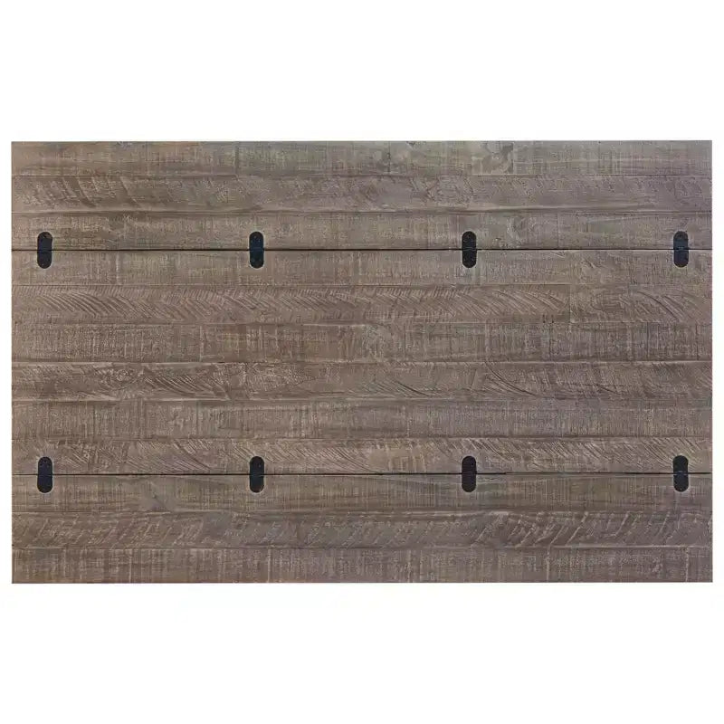 Tavolino consolle espandibile Flip Flop per divano, Grigio/Bianco effetto invecchiato, Stile vintage