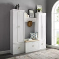 Set organizer ingresso 4 pezzi con panca, mensola, 2 armadietti e appendiabiti