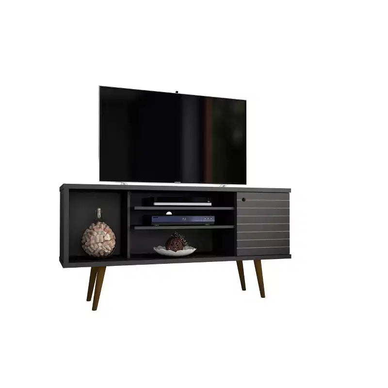 Mobile TV da 53" per TV fino a 50", vani aperti e chiusi, consolle multimediale moderna