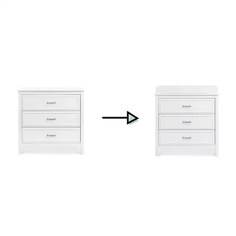 Comodino per bambini a 3 cassetti, struttura in legno massello, contenitore per camera da letto sicuro e durevole