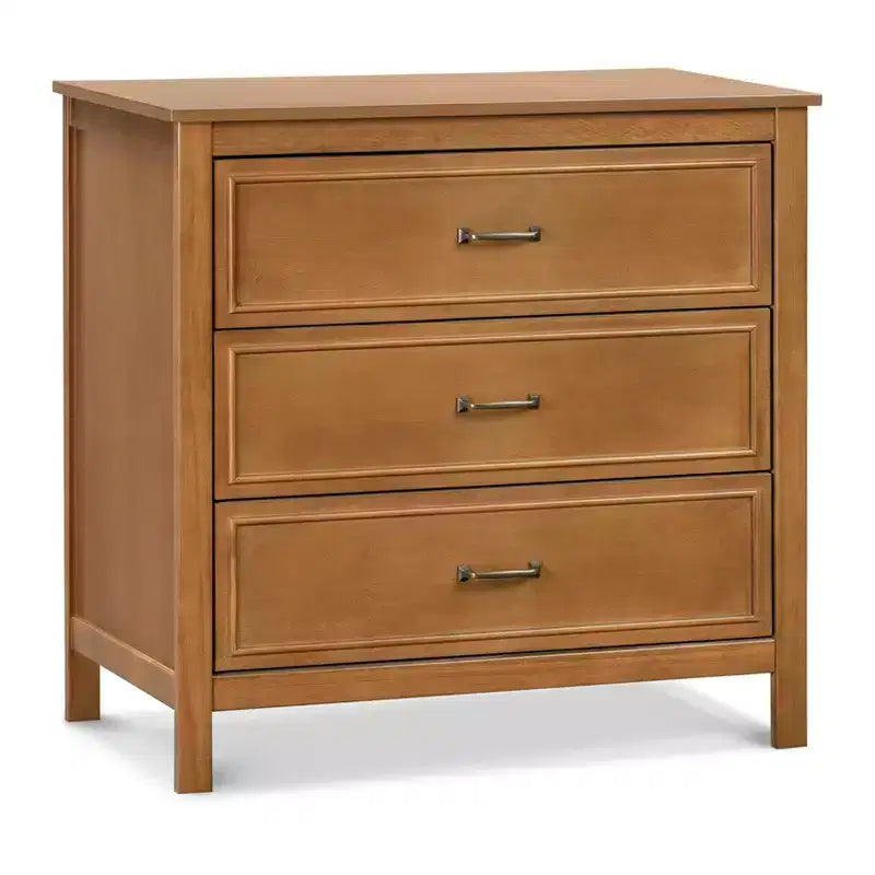 Comodino per bambini a 3 cassetti, struttura in legno massello, contenitore per camera da letto sicuro e durevole