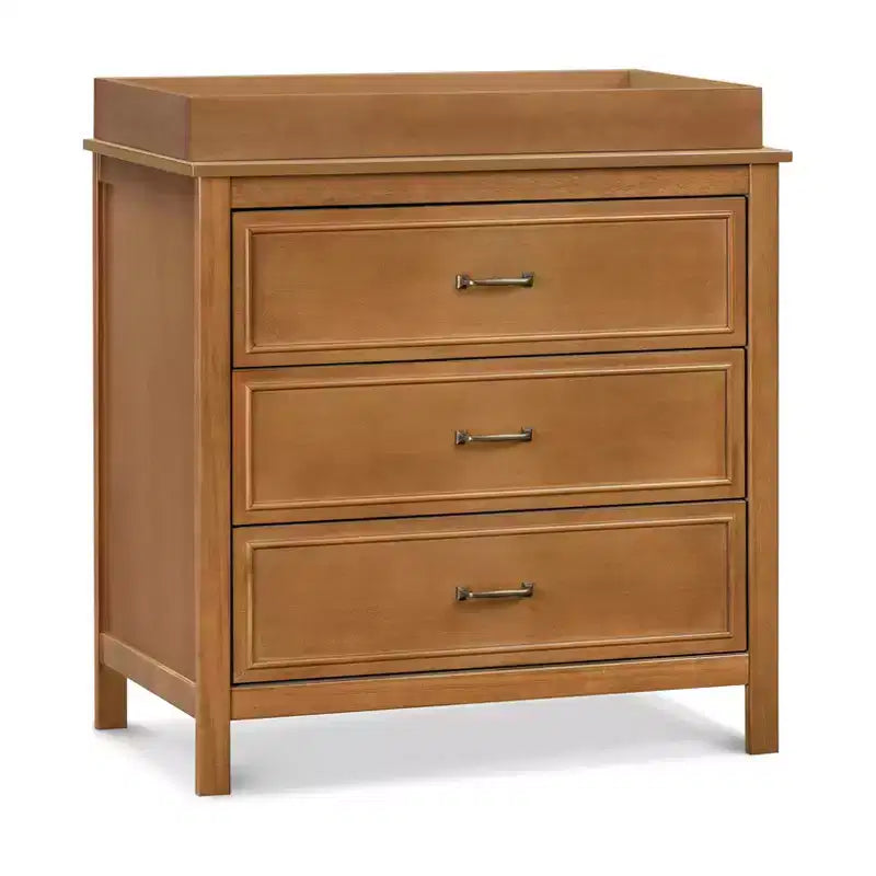Comodino per bambini a 3 cassetti, struttura in legno massello, contenitore per camera da letto sicuro e durevole