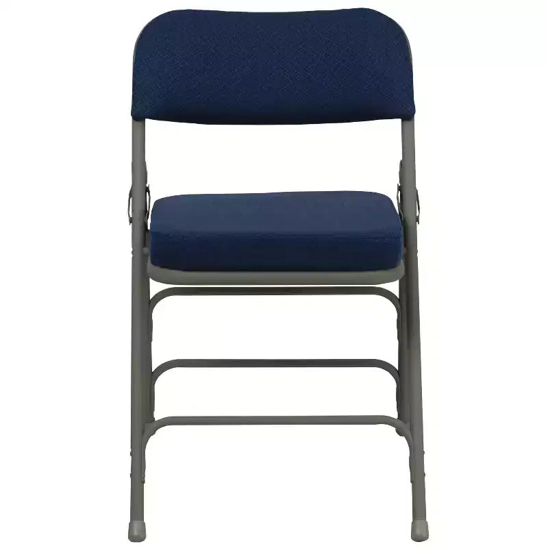 Sedia pieghevole in metallo imbottita in tessuto, confezione da 2, portatile per casa, ufficio ed eventi