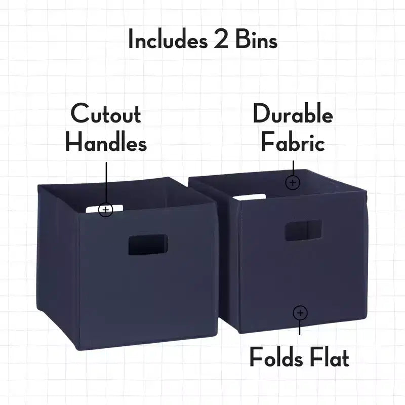 Libreria per Bambini e Organizer per Giocattoli con 4 Ripiani per Libri, 2 Scomparti e 2 Contenitori in Tessuto, Bianco