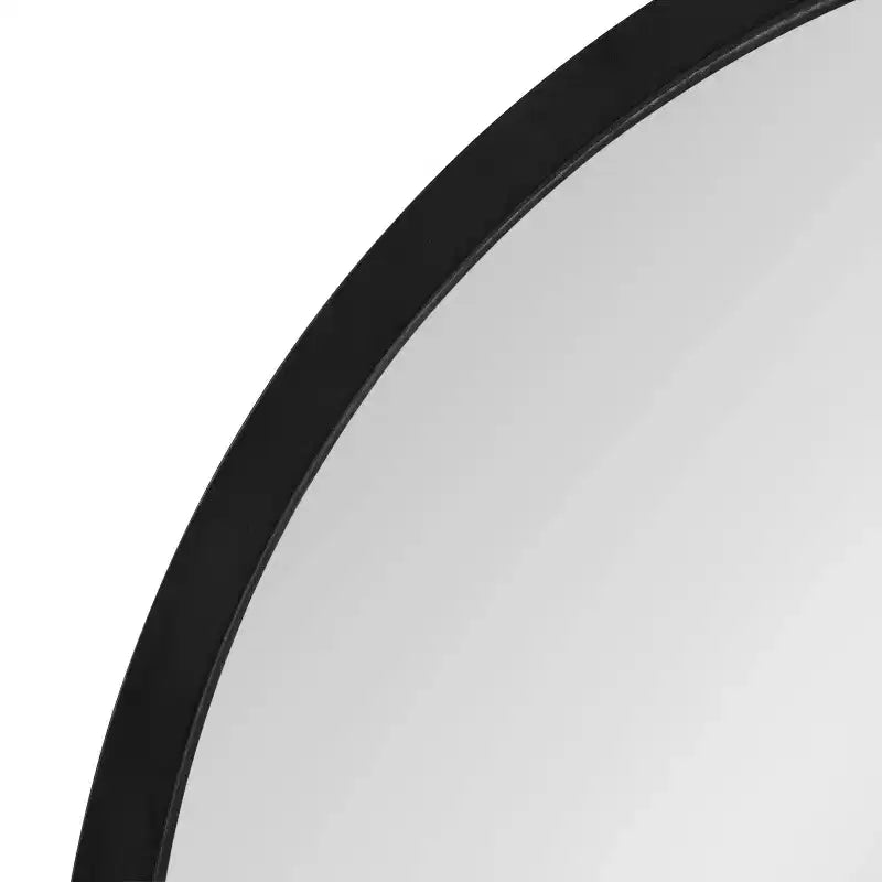 Specchio Ovale da Parete con Cornice in Legno, Specchio Decorativo d'Accento per Bagno, Camera da Letto e Ingresso