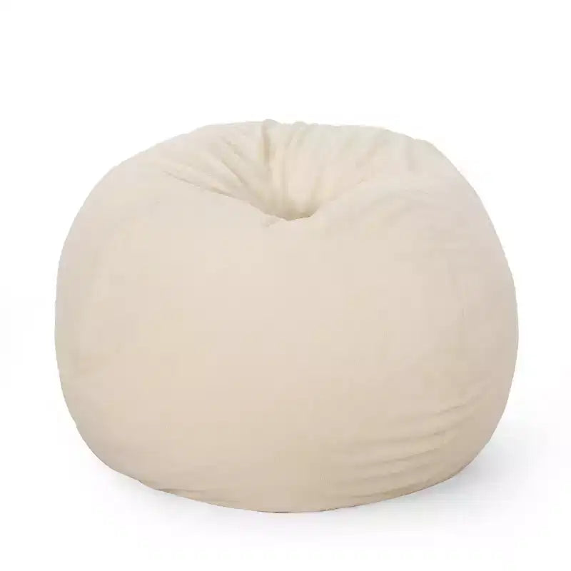 5' Newalla Modern Shearling Bean Bag - Christopher Knight Home