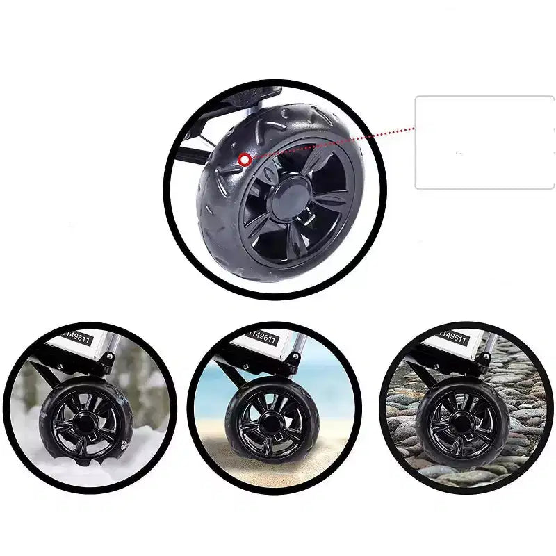 Carrello della Spesa Pieghevole con Borsa Rimovibile e Ruote, Carrello a Mano Portatile